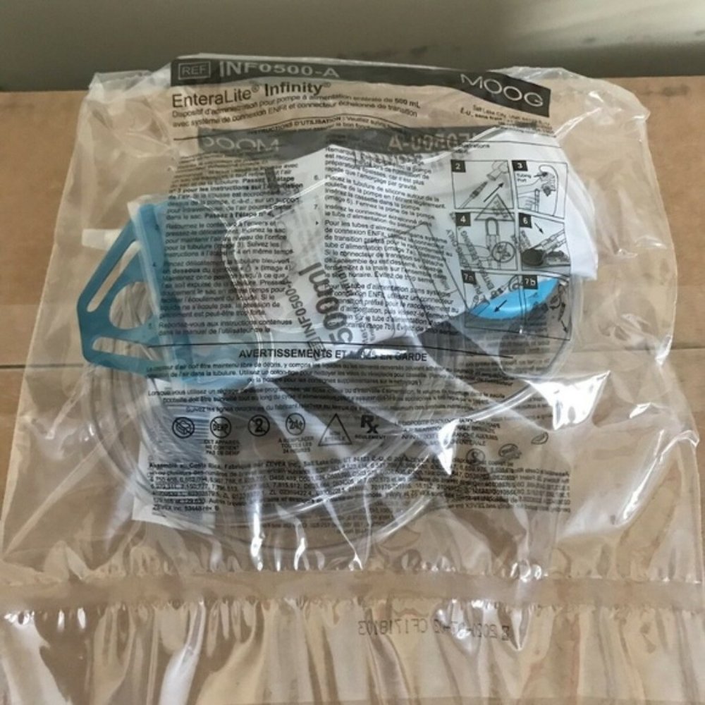 Moog Zevex EnteraLite Infinity 500mL 10 Feeding BAGS
